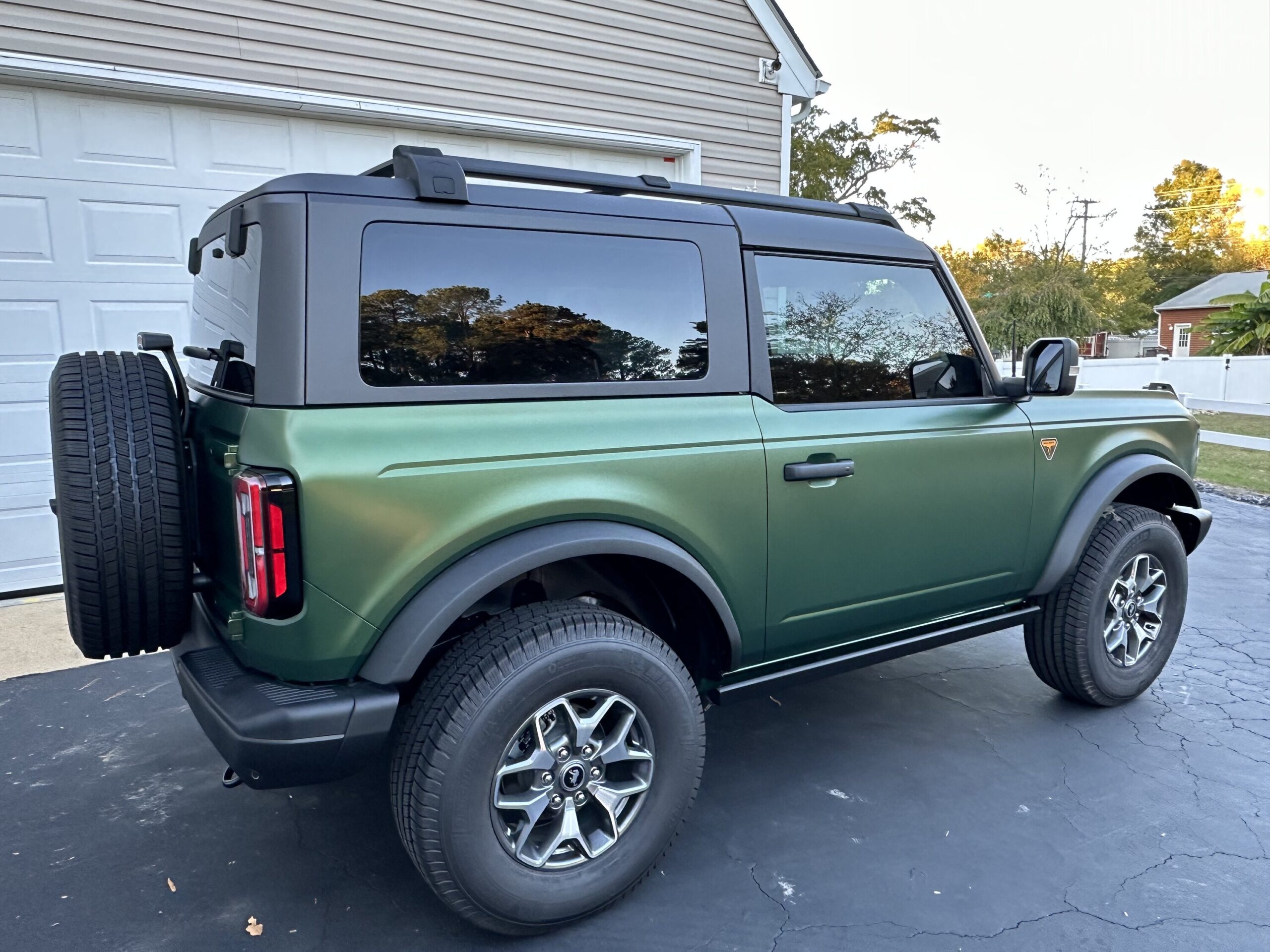 Stealth Matte Wrap On Eruption Green Bronco G Ford Bronco