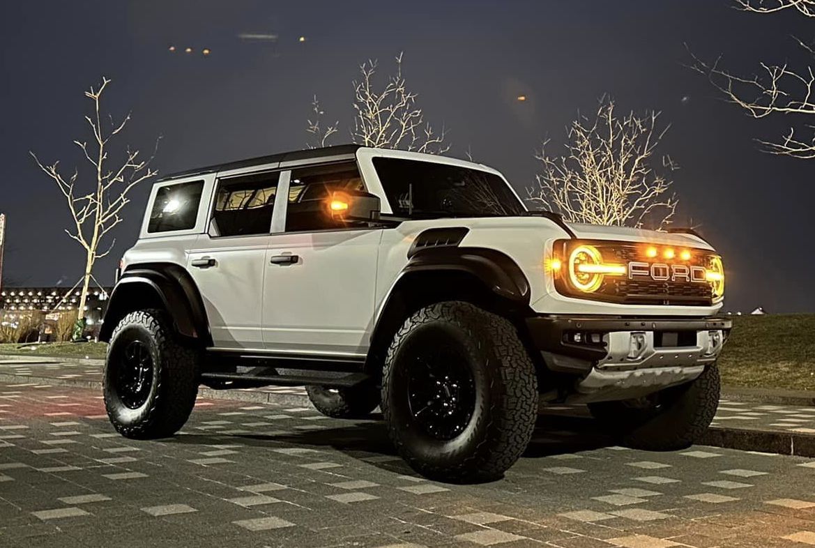 Satin White Bronco Raptor Xpel Stealth Ppf Wrap Bronco G Ford