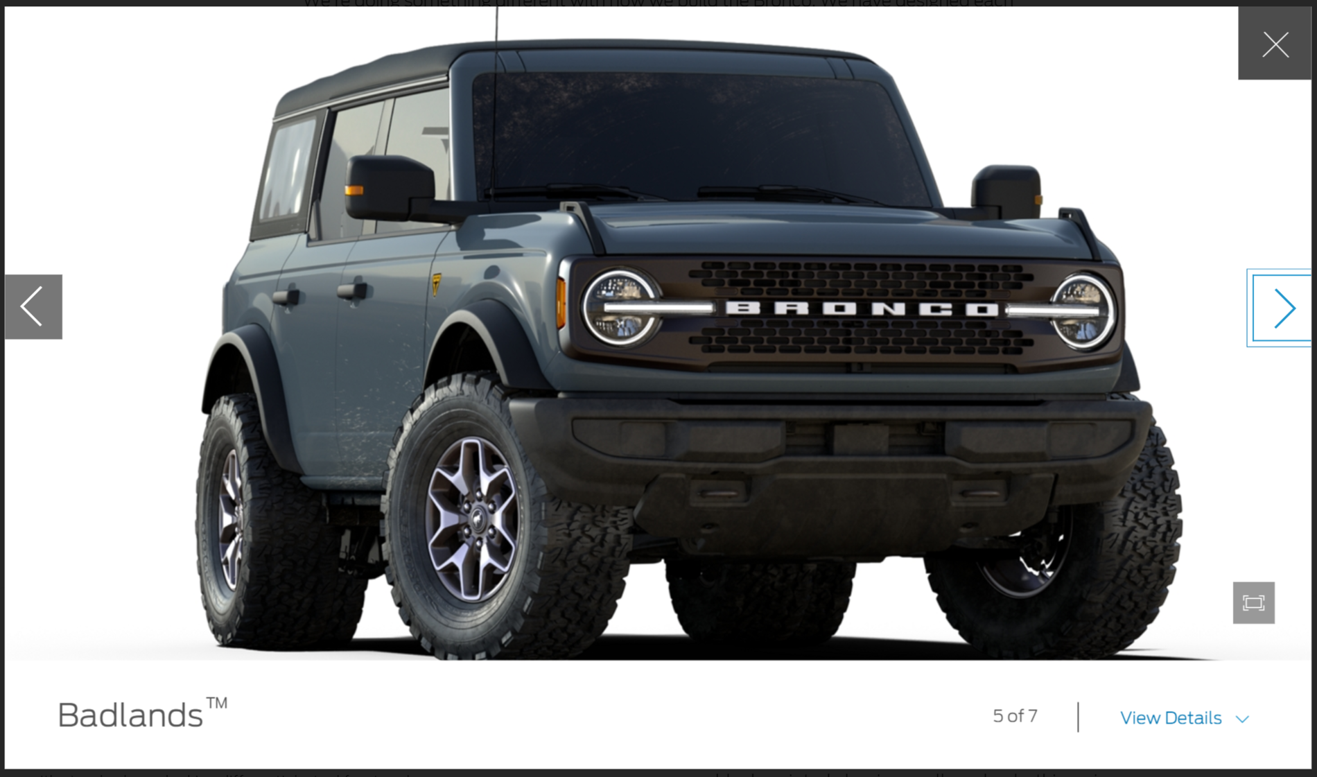 Ford Bronco All Colors Rendered on 4 Door Bronco with White Tops 1595030915142