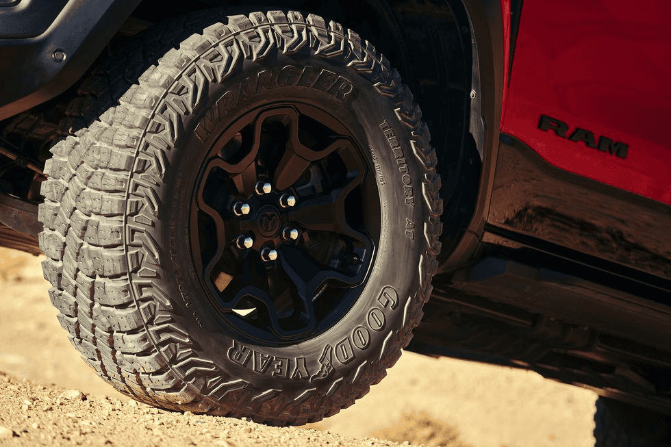 Did anyone noticed that the Dodge Ram TRX is running the new Goodyear  Territory tire also? | Bronco6G - 2021+ Ford Bronco & Bronco Raptor Forum,  News, Blog & Owners Community