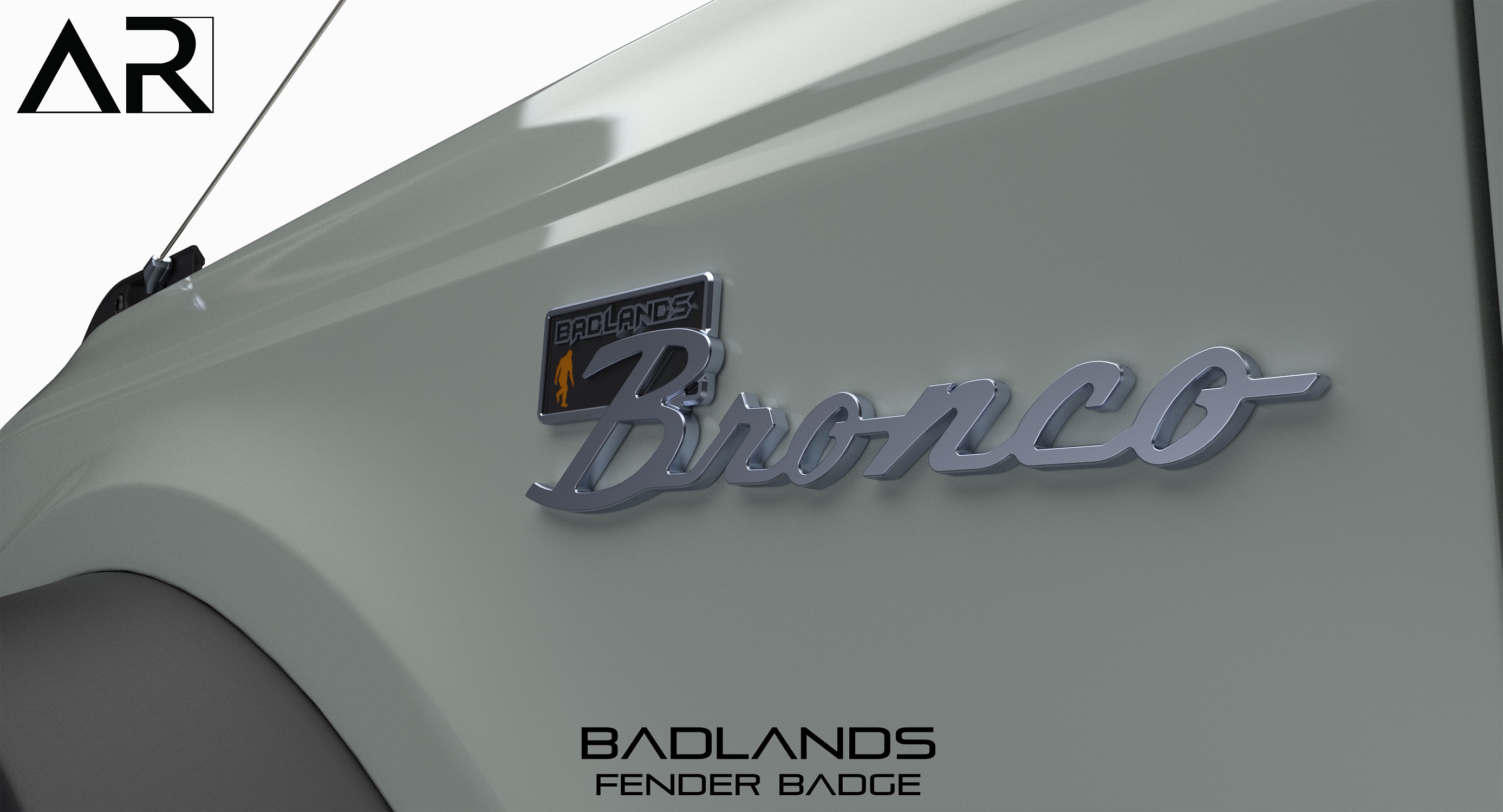 Ford Bronco AR | BRONCO CLASSIC DNA Fender Badge 16010 - Fender Badge - Badlands 1