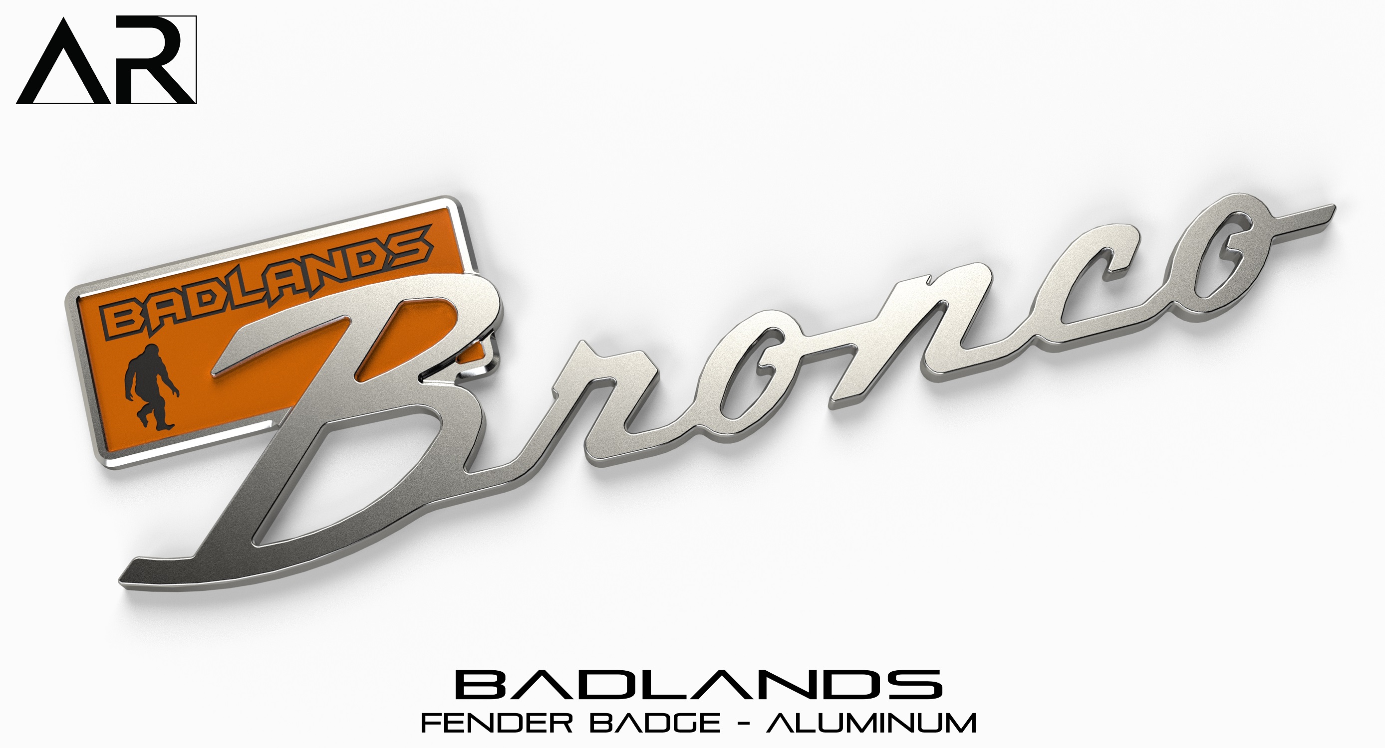 Ford Bronco AR | BRONCO CLASSIC DNA Fender Badge 1601004 - Fender Badge  - Badlands - Aluminum