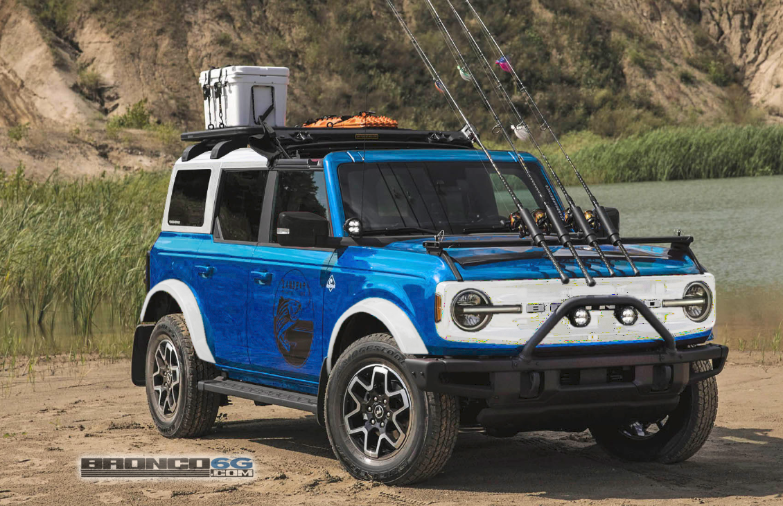 Ford Bronco 4 Door Bronco Colors Simulated on Outer Banks Fishing Guide Concept 1604520140897