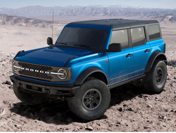 Ford Bronco Velocity Blue Imagined on 2 Door Bronco 1604691922462