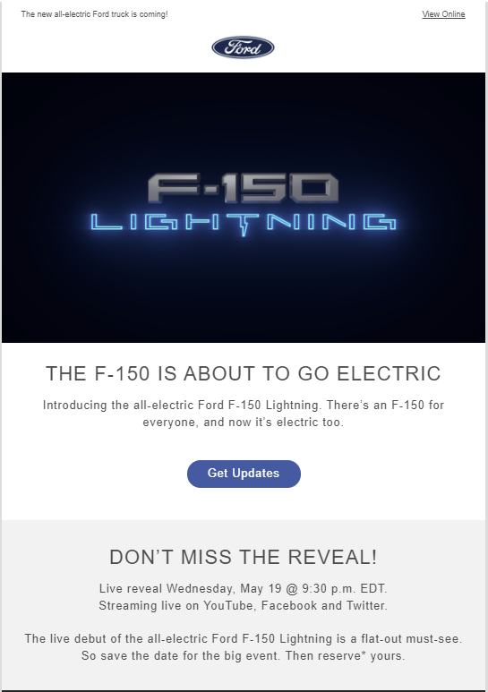 Ford Bronco All new Electric F-150 Lightning debuts May 19 1620676500849