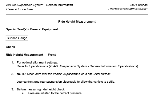 Ford Bronco 2021 Bronco Detailed Specs Document — Ride Height, Transmission Code, Spring Part Numbers, Calibration Codes, Axle Codes, Paint Codes, VIN Codes, Etc. 1623412345893