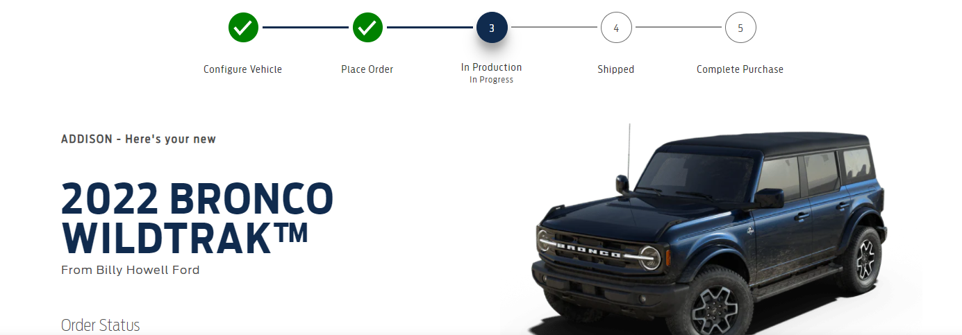 Ford Bronco 🛠 01/24/22 Build Week Group 1644587459498