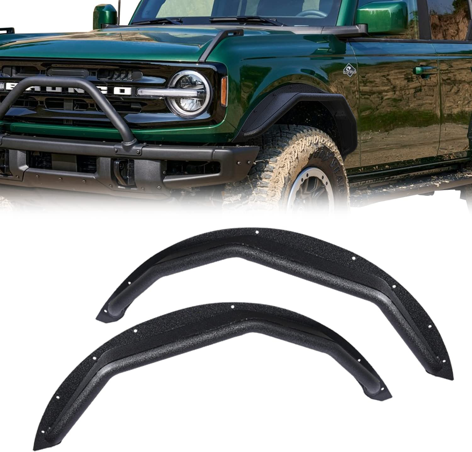 Ford Bronco Rynoskin Flares - squarish flares for the round fenders 1661285551365