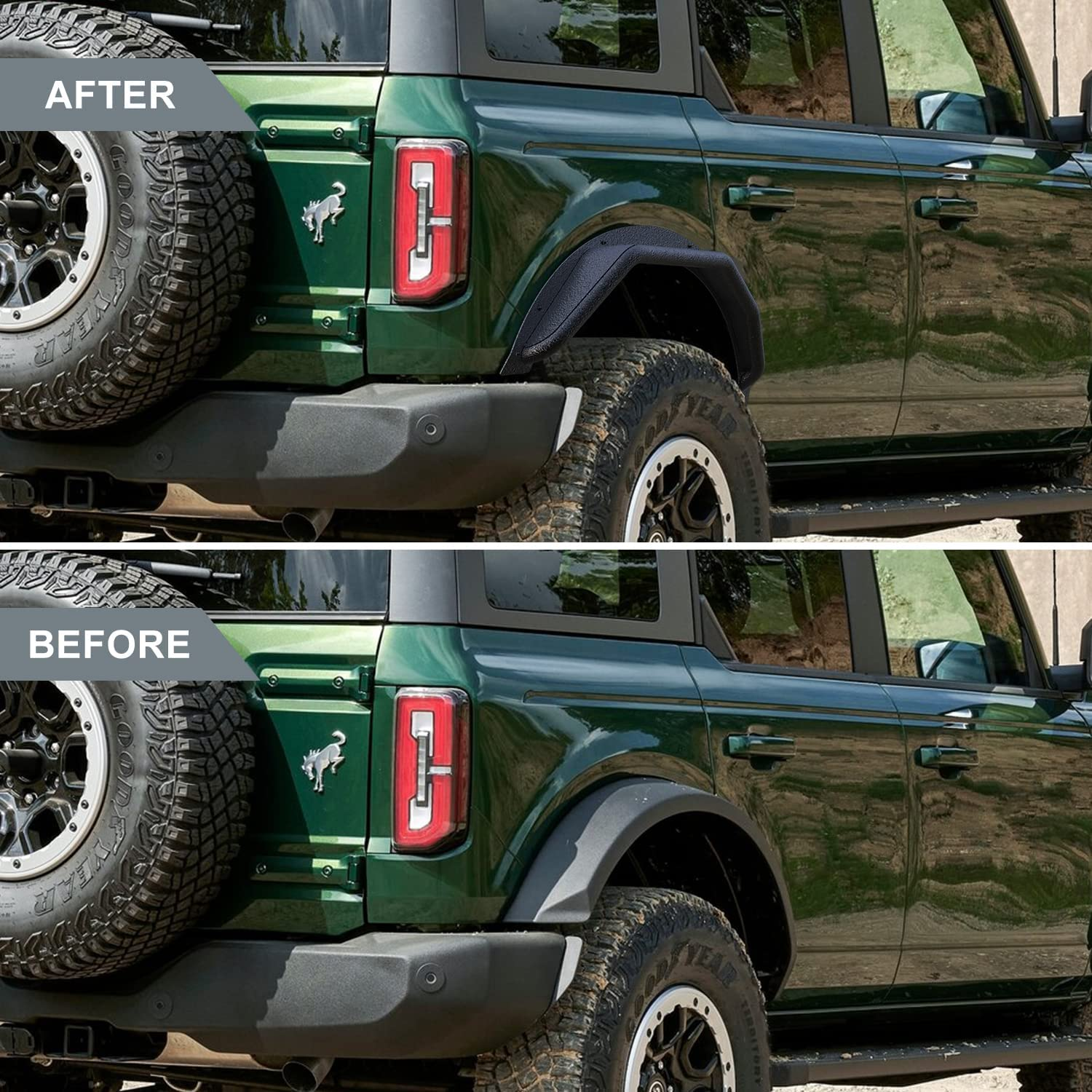 Ford Bronco Rynoskin Flares - squarish flares for the round fenders 1661285688120
