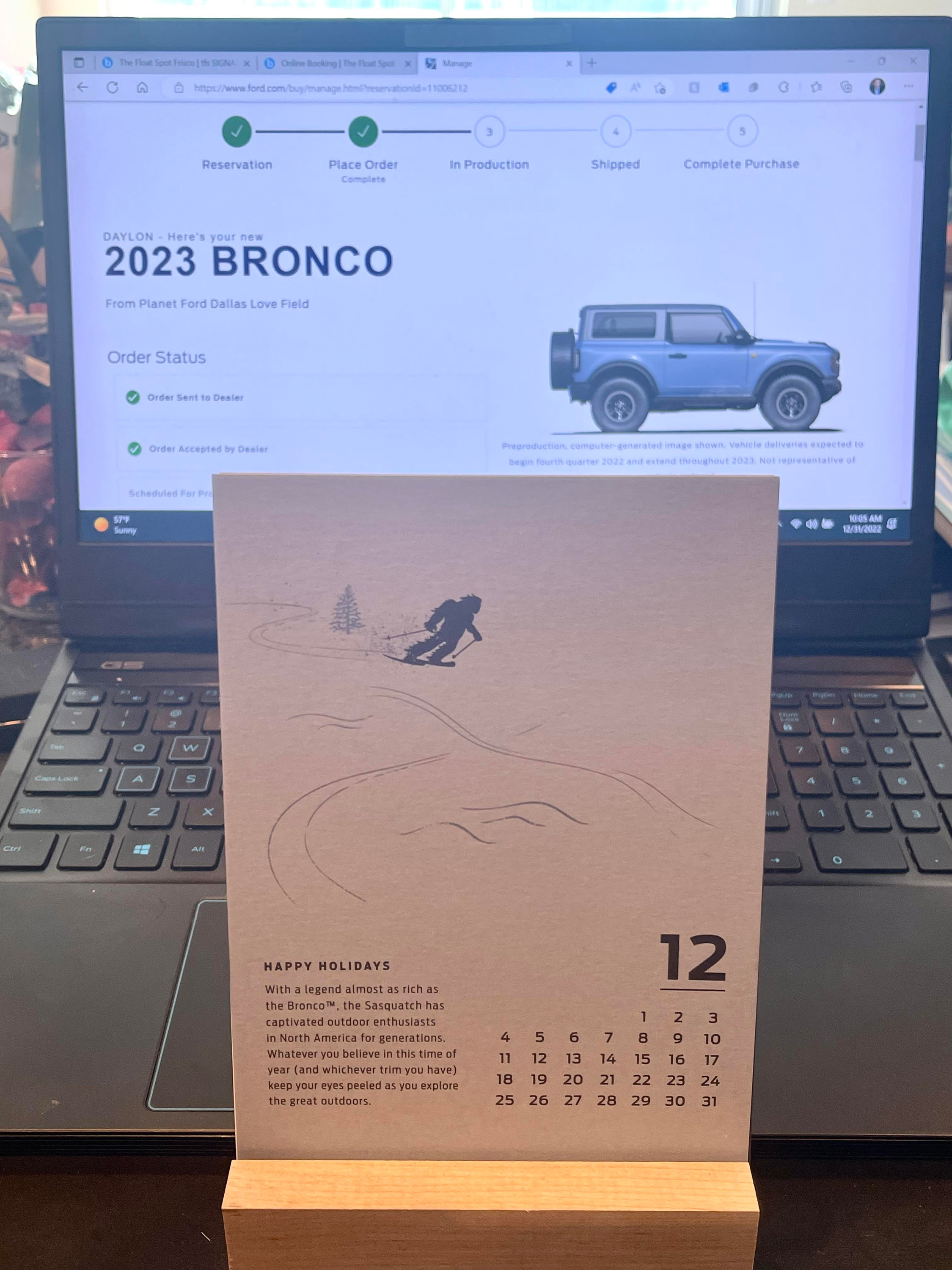 Ford Bronco Not sure the 2022 Calendar was such a good idea... 1672503101344