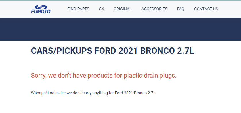 Ford Bronco Fumoto valve for Ford's plastic oil pans ... about damn time 1676652142312