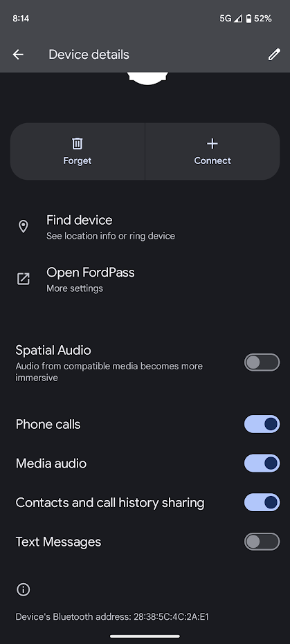 Ford Bronco Android Auto - Message Notification Chime Volume 1698671761148