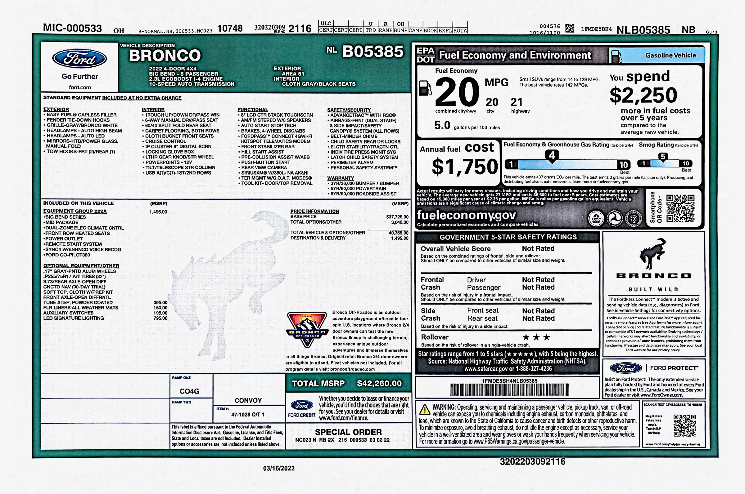 Ford Bronco *Brand New* Area 51- 2022 Big Bend 18F68E7E-9E33-4A86-A376-81F754DF02EC