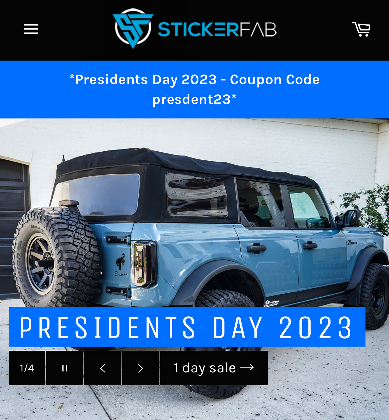 Ford Bronco Damaged Raptor + Presidents Day Sale (StickerFab) 1BBFC210-562F-45A6-8124-A5085E3610D8