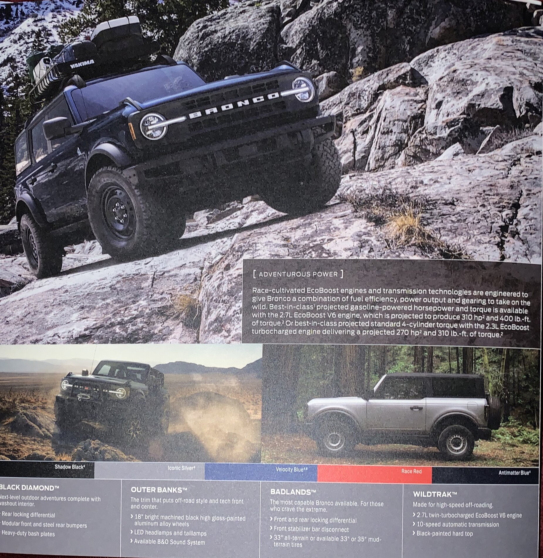Ford Bronco Bronco & Bronco Sport Physical Brochure / Pamphlet 1C65B707-4CDE-4DB6-8401-7571D42F9922