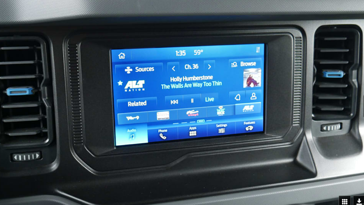 Ford Bronco Might be possible to upgrade 8" infotainment screen to 12" 2
