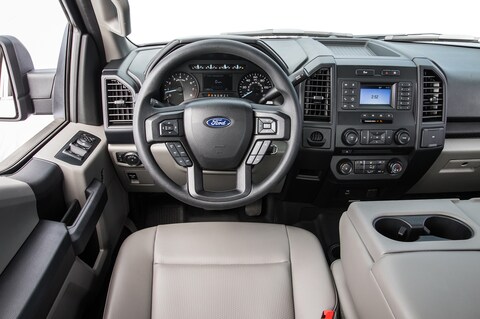 Ford Bronco 2021 F150 Interior Spy Photos 2018-Ford-F-150-XL-front-interior-steering-wheel
