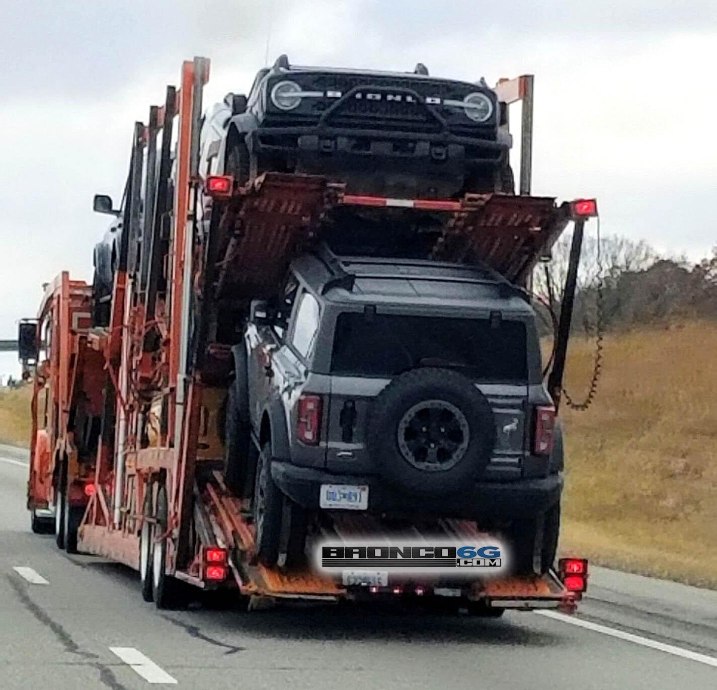Ford Bronco Spotted: Bronco Wildtrak & Outer Banks in Carbonized Gray, Rapid Red, Cyber Orange, Black 2021 Bronco Carbonized Gray 2 Door b
