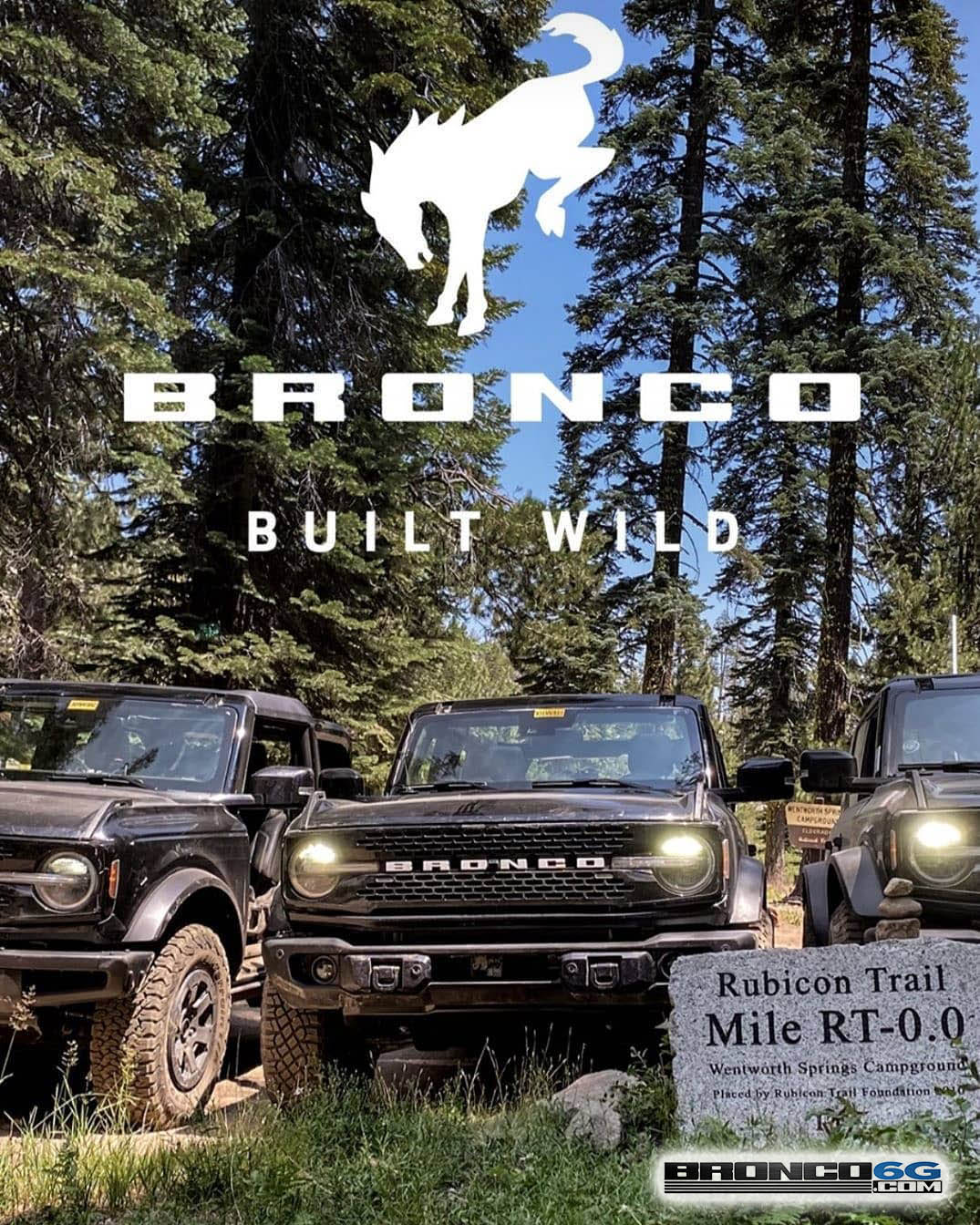 Ford Bronco Exclusive 6+ Minutes of Bronco Badlands Rock Crawling Action on Rubicon Trail 2021 Ford Broncos Conquer Rubicon Trail