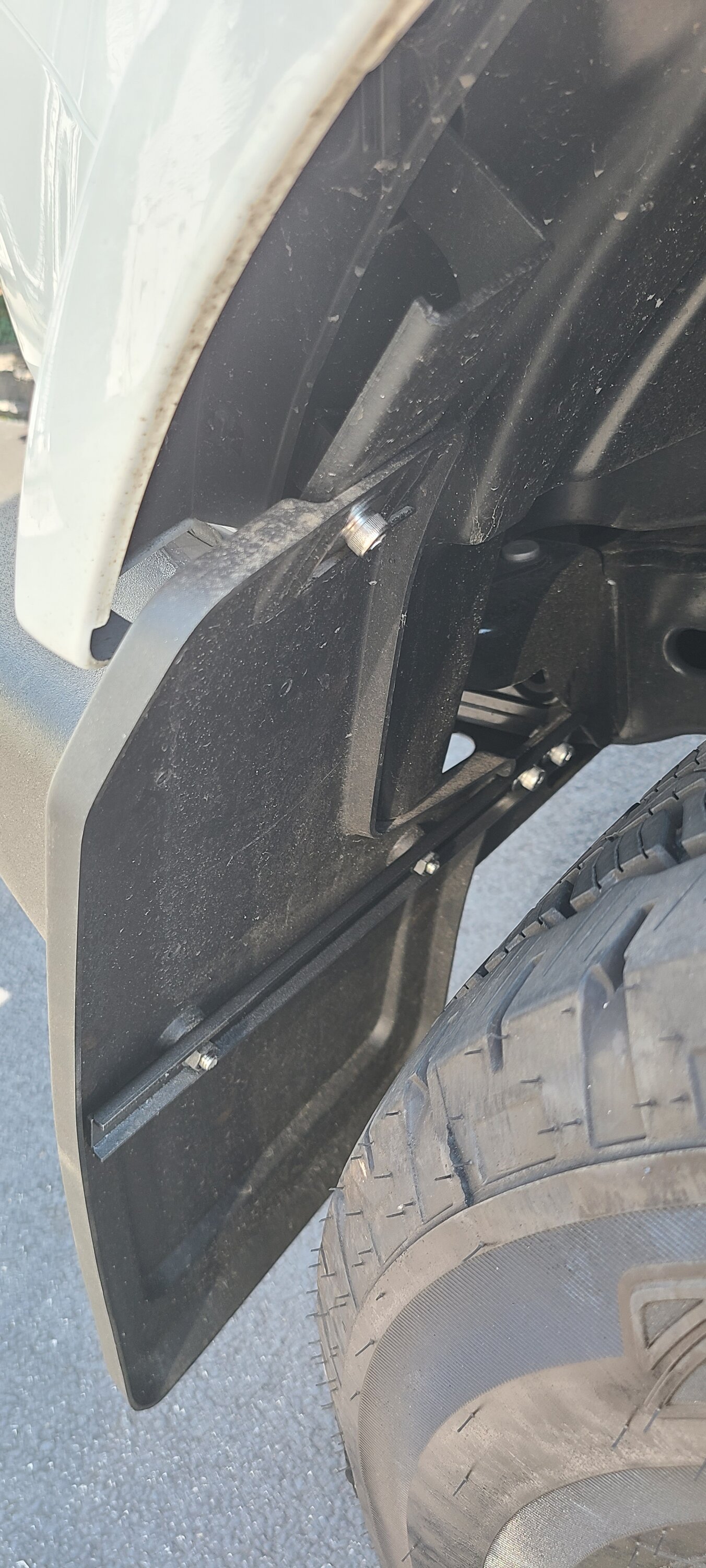Ford Bronco Mabett Mud Flaps Fits Sasquatch set that accommodates factory rock rails or tube steps 20220723_114904