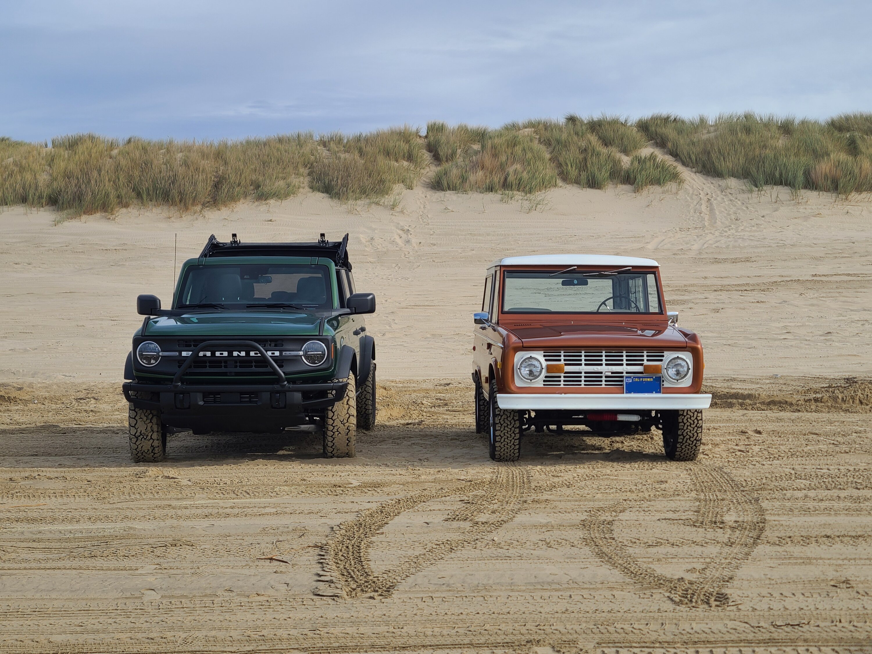 Ford Bronco Dad's and Son's Broncos 60 years apart 20221226_123824