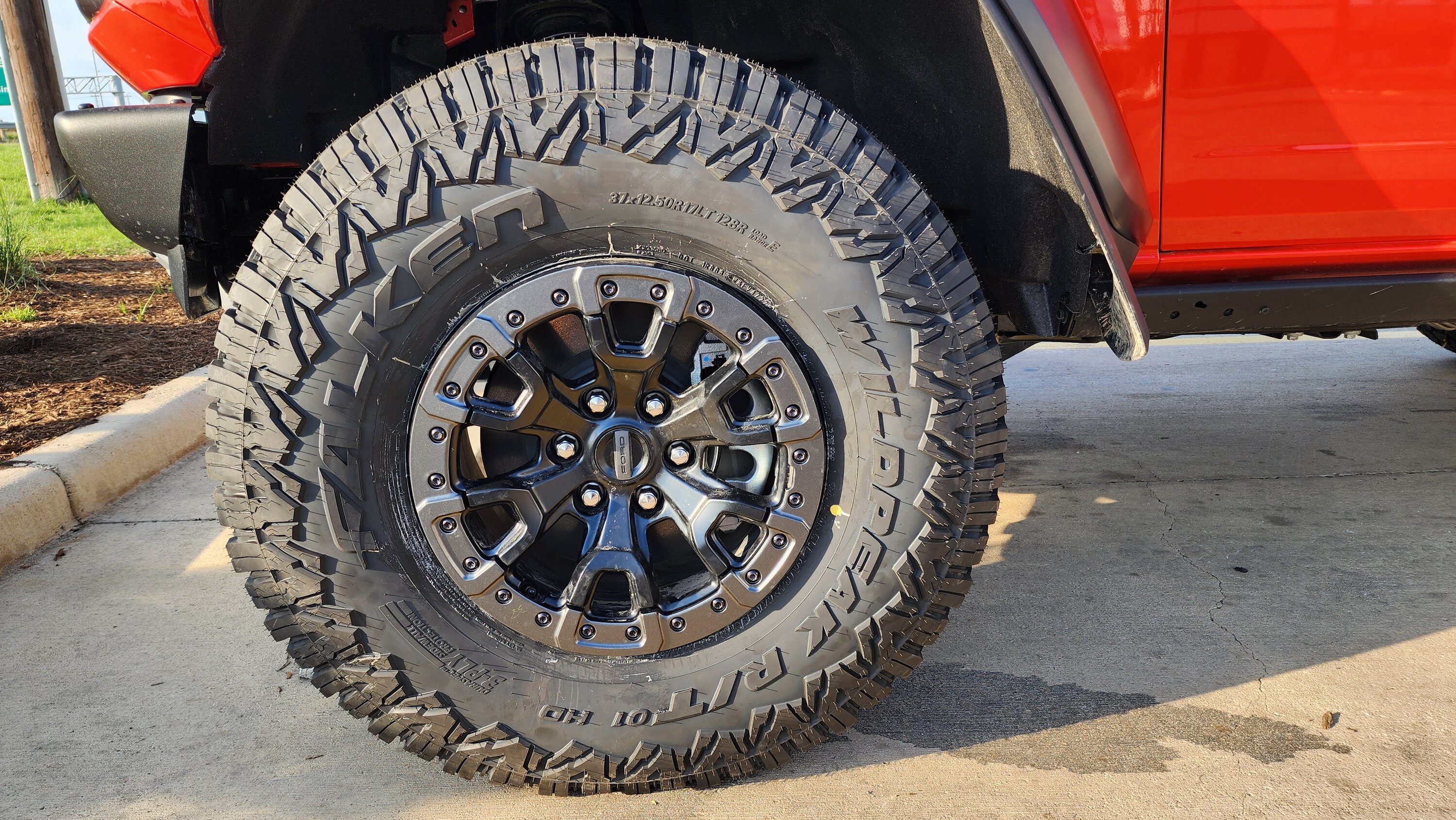 Ford Bronco NEW 37x12.50 Falken Wildpeak R/T01 Tires Installed - True 37's! 20230502_183335