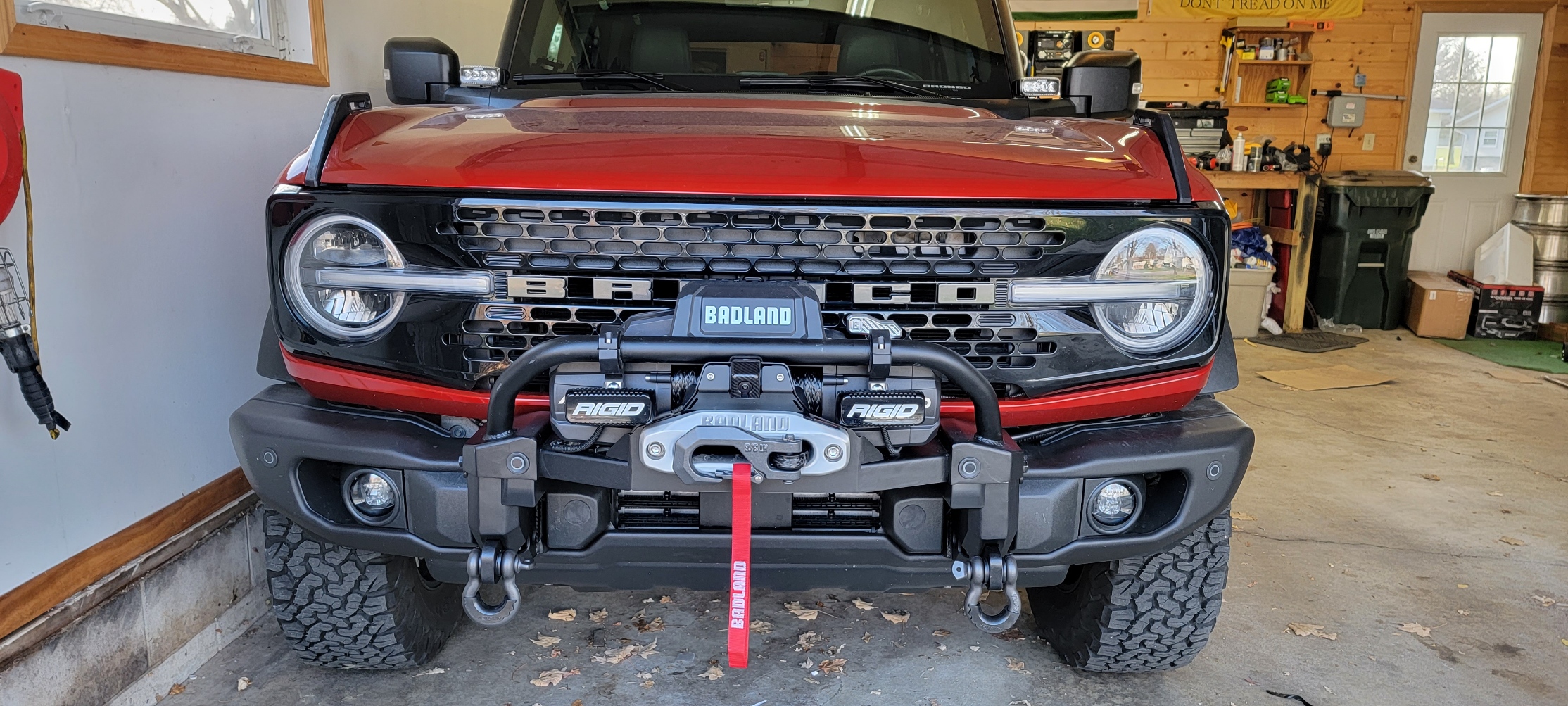 Ford Bronco High Mount Winch Plate installed on Capable Bumper 1916FD3C-D752-4890-ADD4-FE9A3B5B6D34