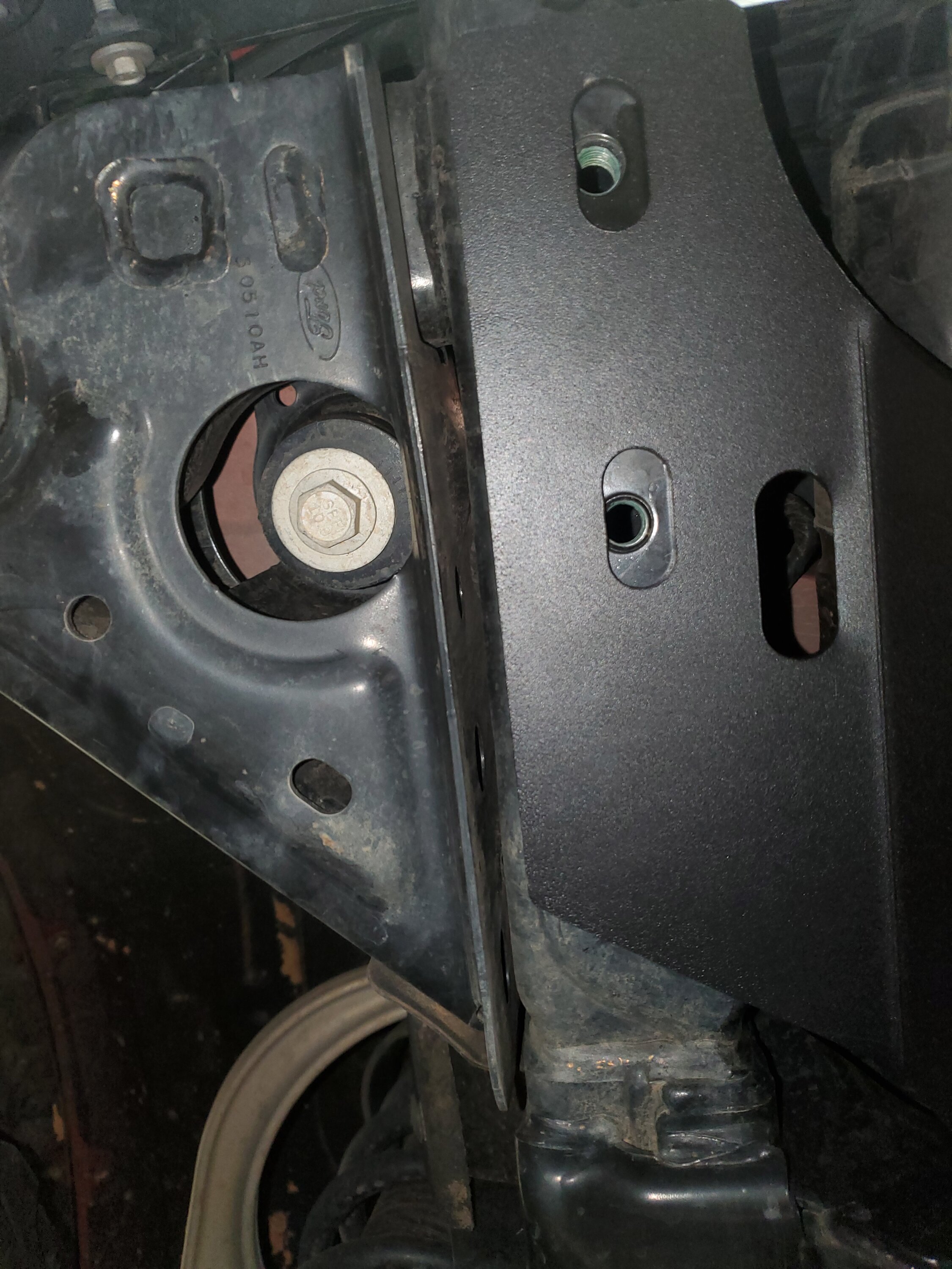 Ford Bronco RC hidden winch mount install, 2.7 w/ "capable" bumper & Warn VR Evo 20240110_215935
