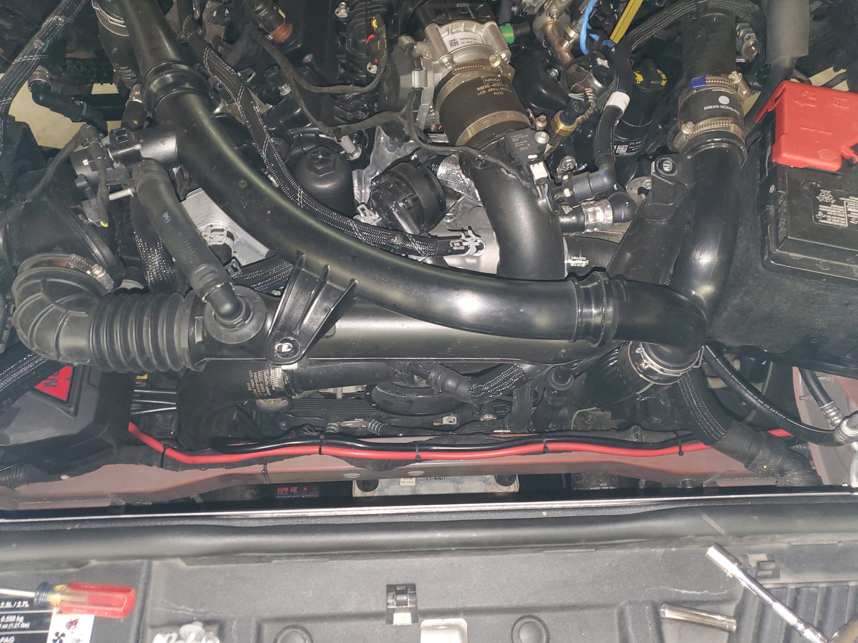 Ford Bronco RC hidden winch mount install, 2.7 w/ "capable" bumper & Warn VR Evo 20240210_222636