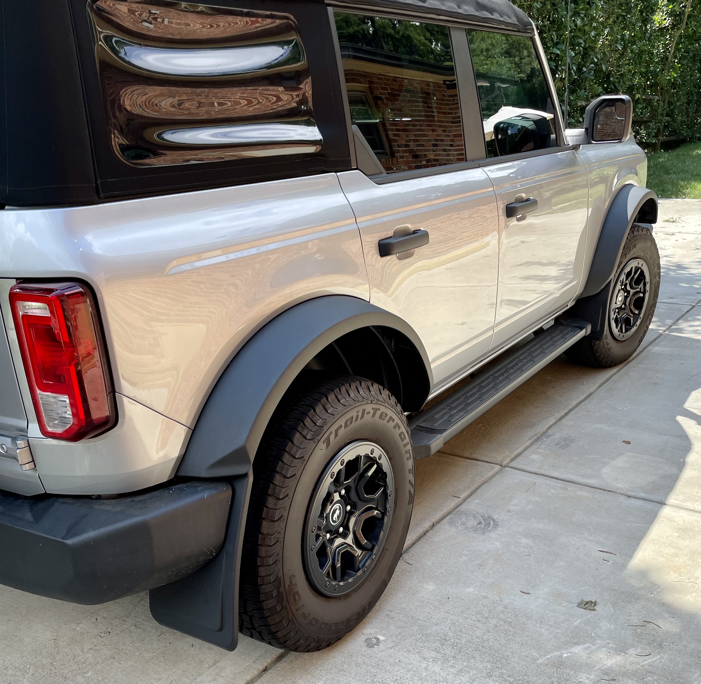 Ford Bronco Mabett front mud flaps installed 2A532B9E-DAA6-4E56-A1E3-0C6599751429