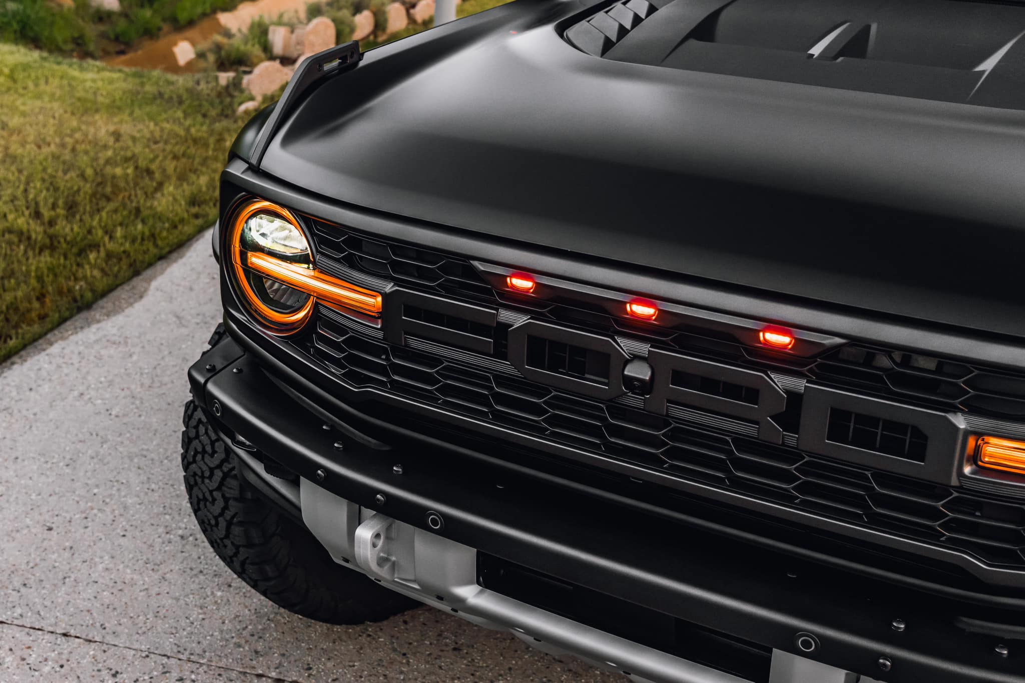 Ford Bronco Black Bronco Raptor gets stealthed out with STEK DYNOMatte PPF (including flares) and STEK NEX ceramic tint (35%) 334799133_929992034798910_6321110034239874003_n