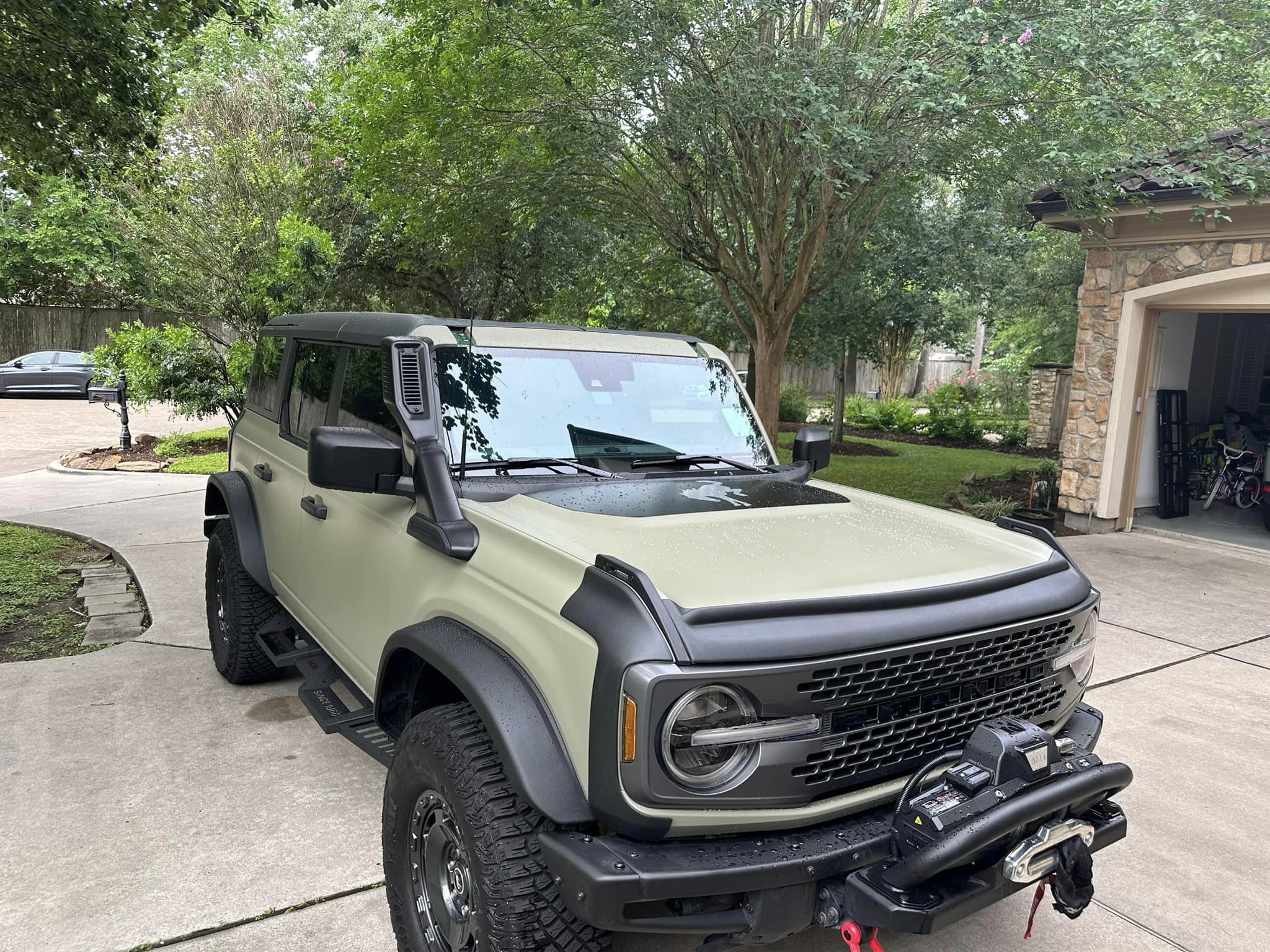 Ford Bronco Matte Khaki Green wrap Bronco Everglades looks awesome 343138766_2368806579968843_902530834536775288_n