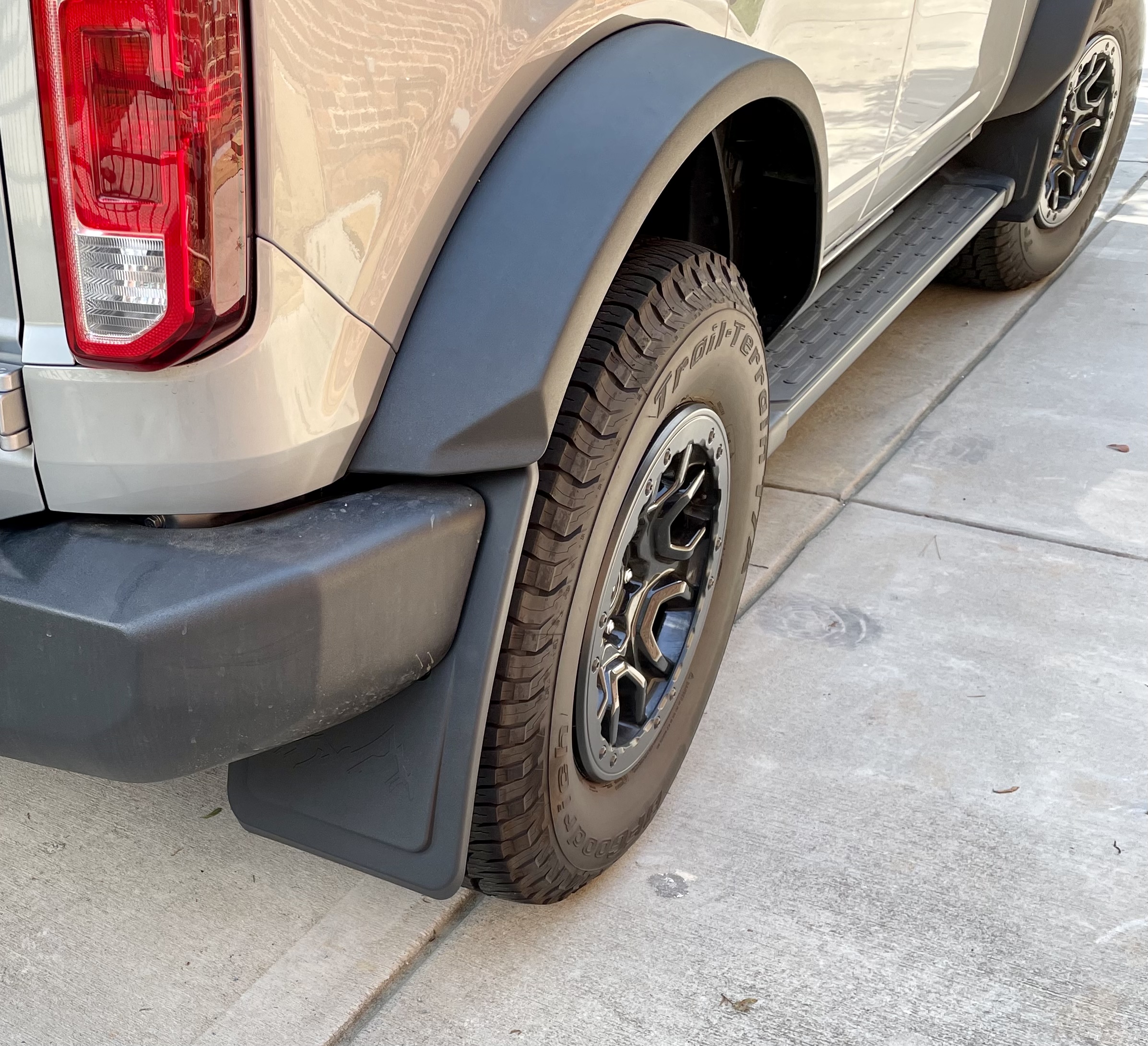 Ford Bronco Mabett front mud flaps installed 368DAAEE-70D7-4157-B08A-10BA963644D4
