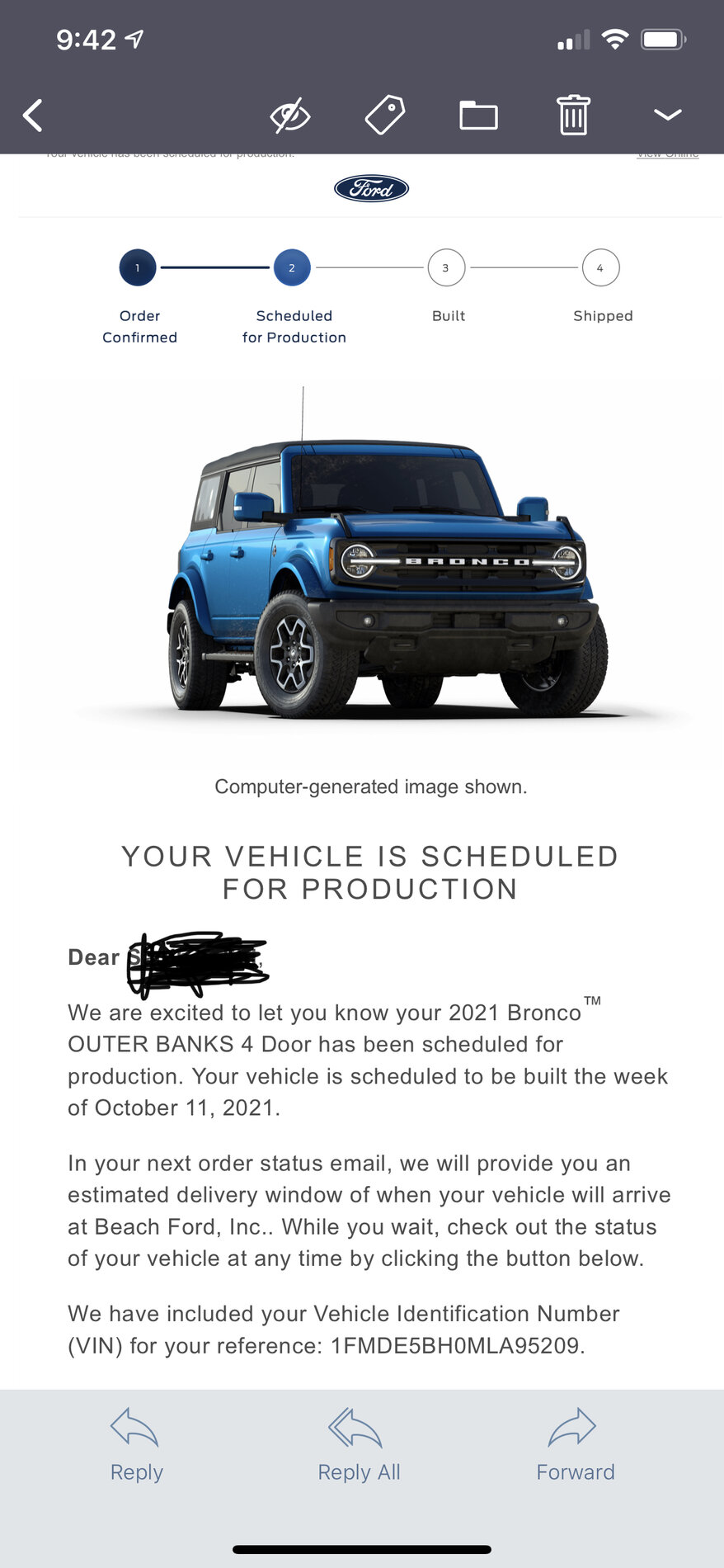 Ford Bronco 📬 9/2 Scheduling Email Received Group! 3E37AF88-297B-4AF3-A805-B2C12B8444C8