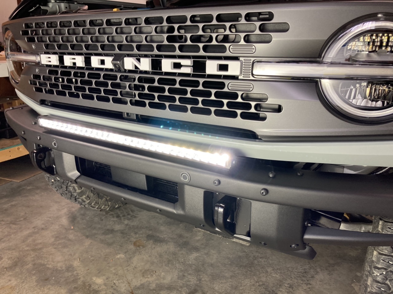 Ford Bronco Lasfit Light Bar Install on Modular Bumper 51BF0F56-DFA6-4BF6-97EF-241D1A3E439E