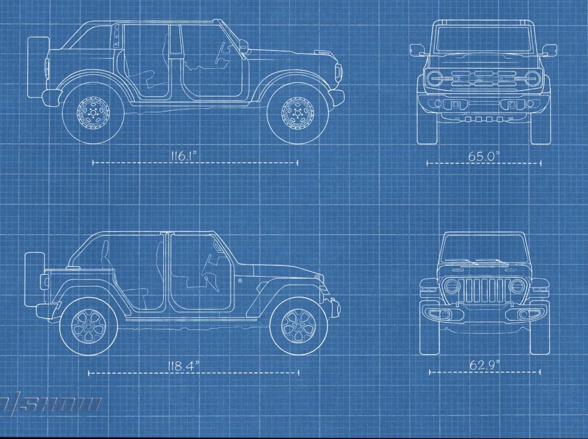 Ford Bronco Any pics of 2021 Bronco size comparison vs other vehicles? 54F816A8-A216-4DA0-BBA9-C36488481384