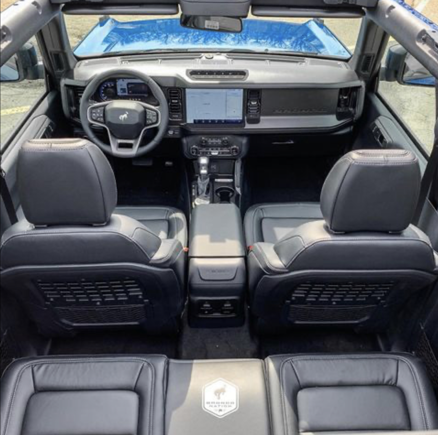 First Look All Black Leather Interior On First Edition Bronco