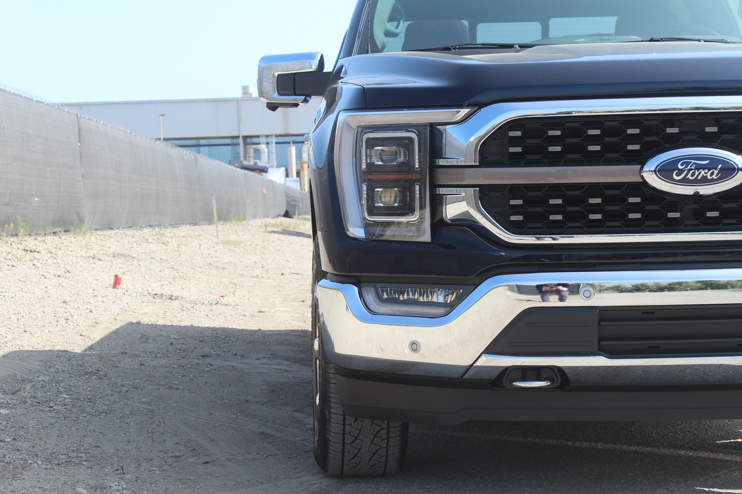 Ford Bronco Antimatter Blue real life look - on 2021 F-150 Antimatter Blue 2021 F-150 King Ranch Chrome 30