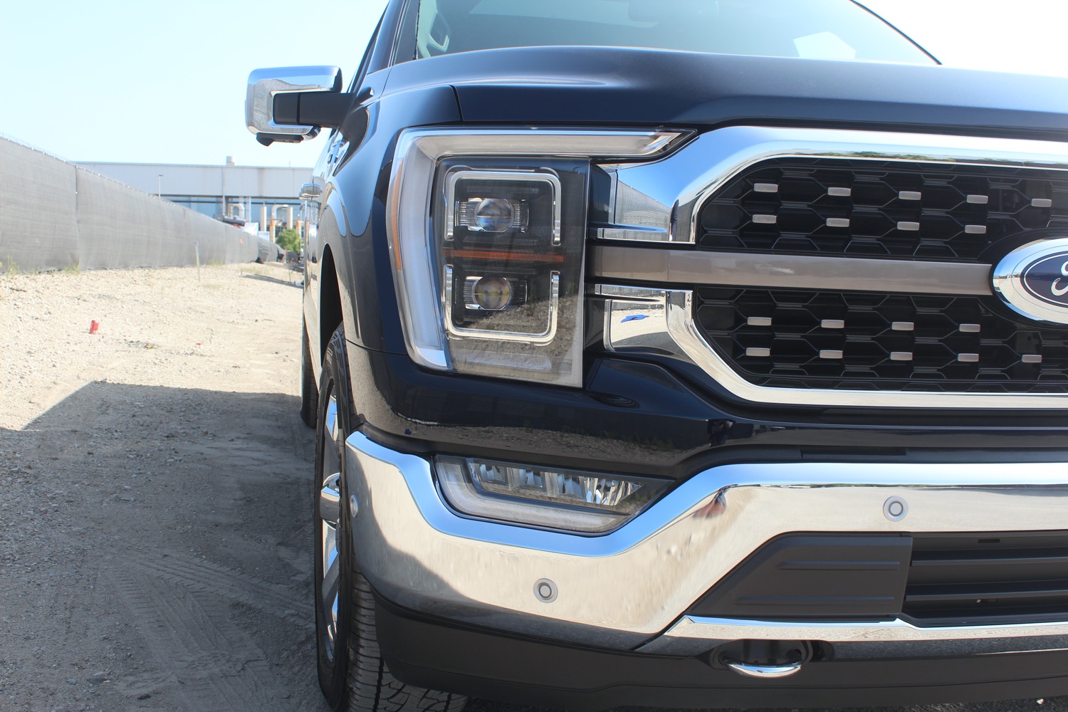 Ford Bronco Antimatter Blue real life look - on 2021 F-150 Antimatter Blue 2021 F-150 King Ranch Chrome 9