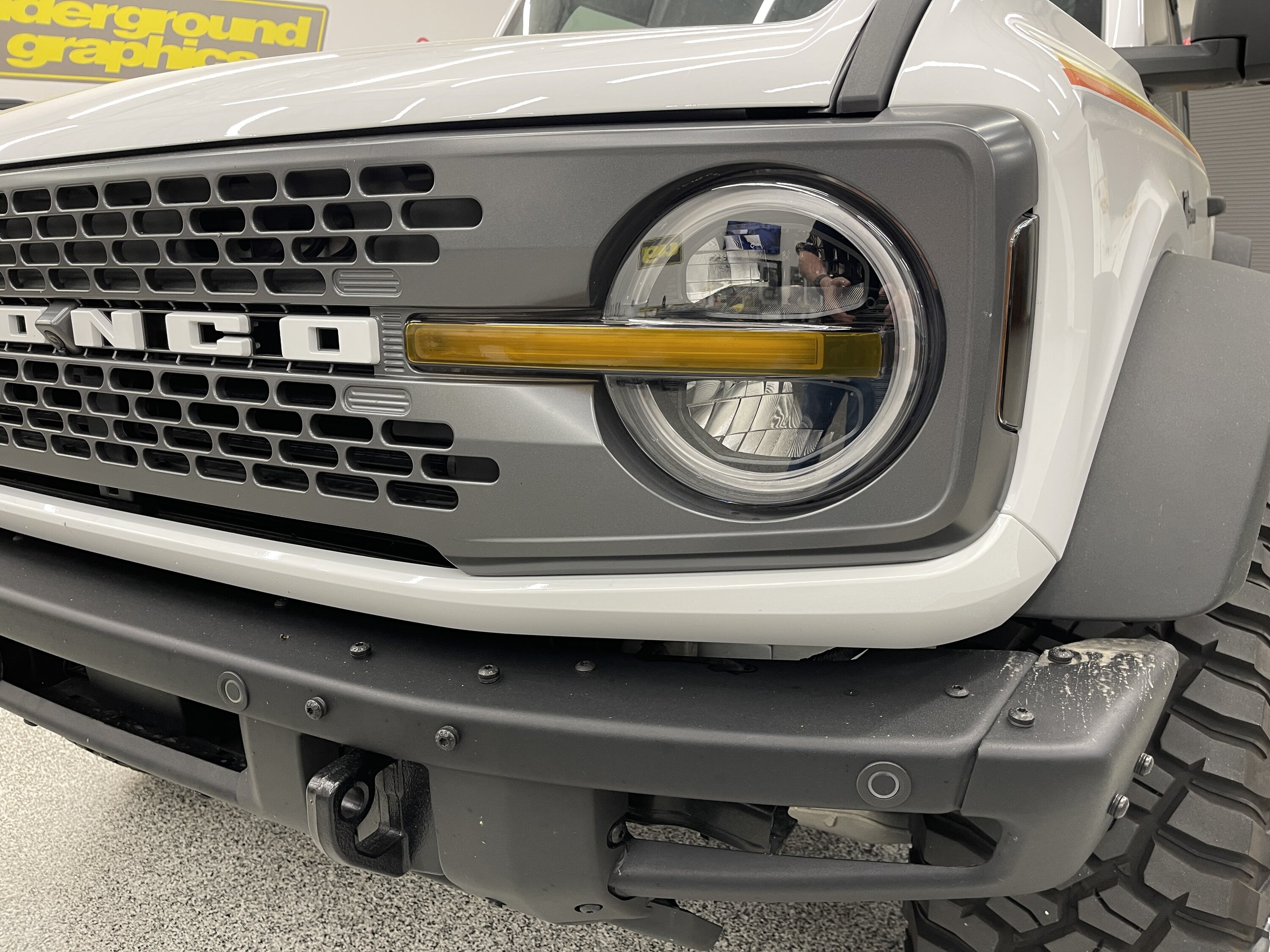 Ford Bronco 🆕 Bronco Raptor Look Headlights Lens Tint Bar Yellow Off.JPG
