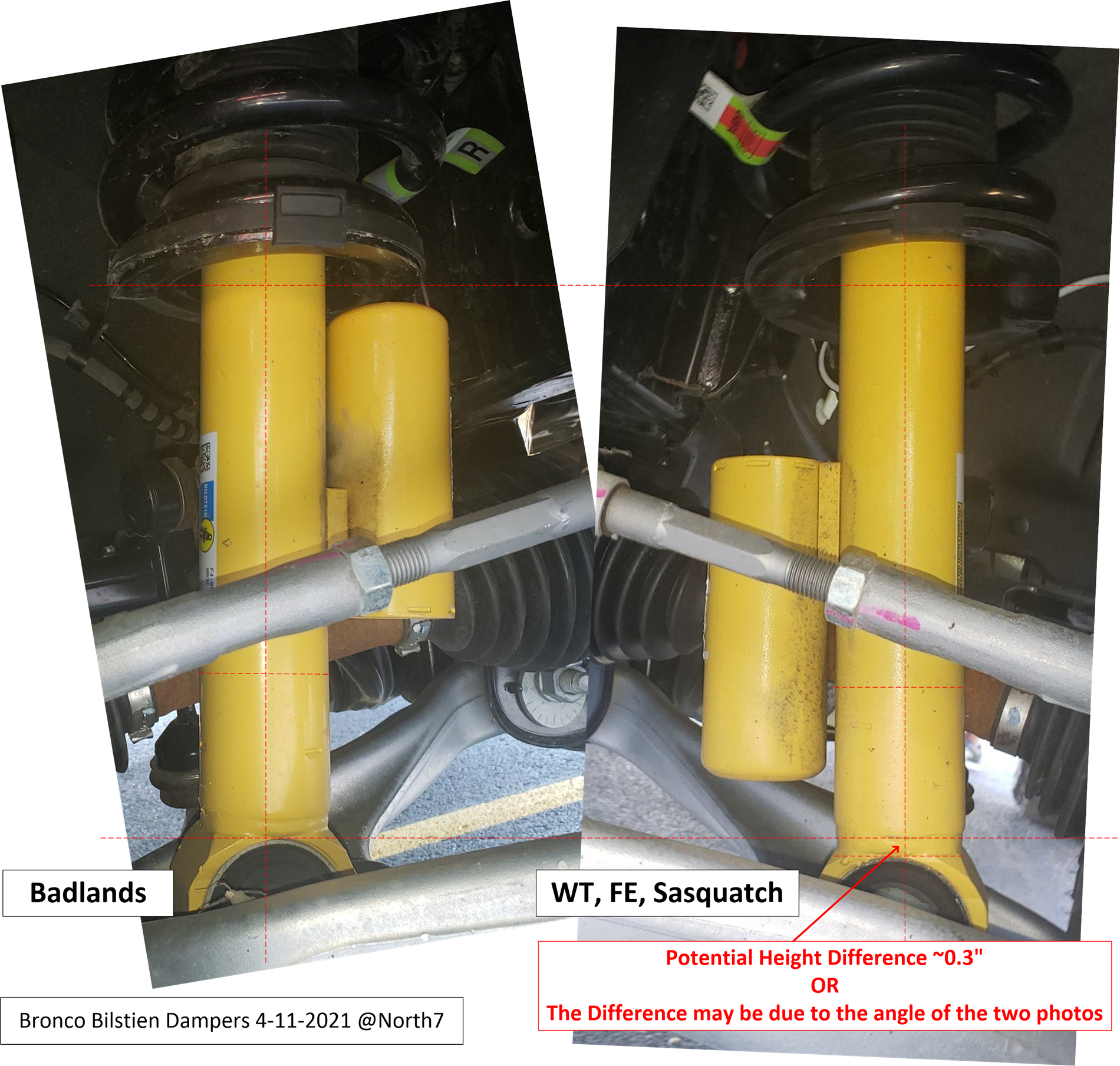 Ford Bronco Bilstein HOSS & Position Sensitive Dampers Part Numbers & Differences Bilstein BL vs WT FE SAS 1