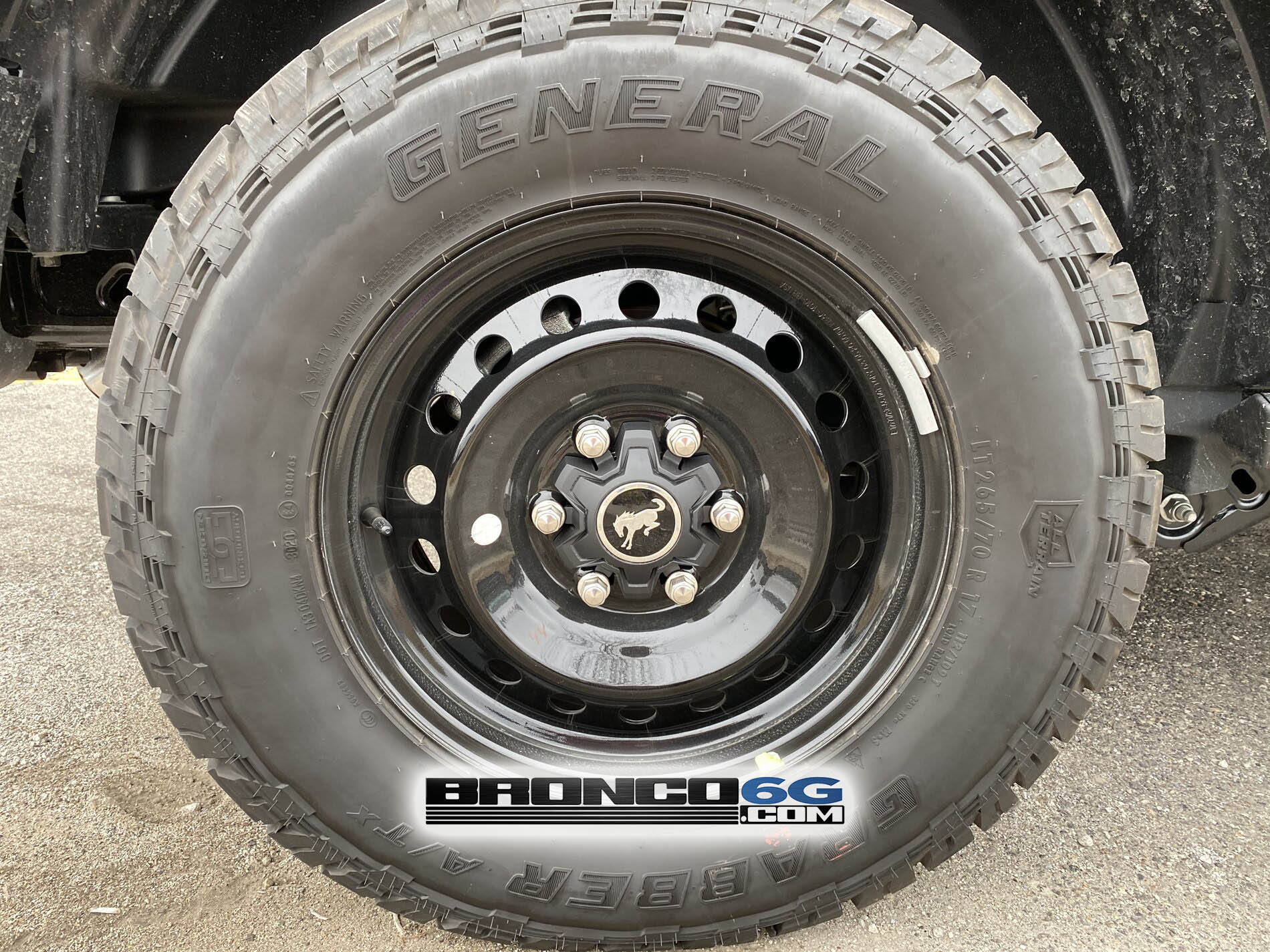 Ford Bronco Ultimate Black Diamond Non-Sasquatch pics thread Black Diamond Bronco with steel wheels 7