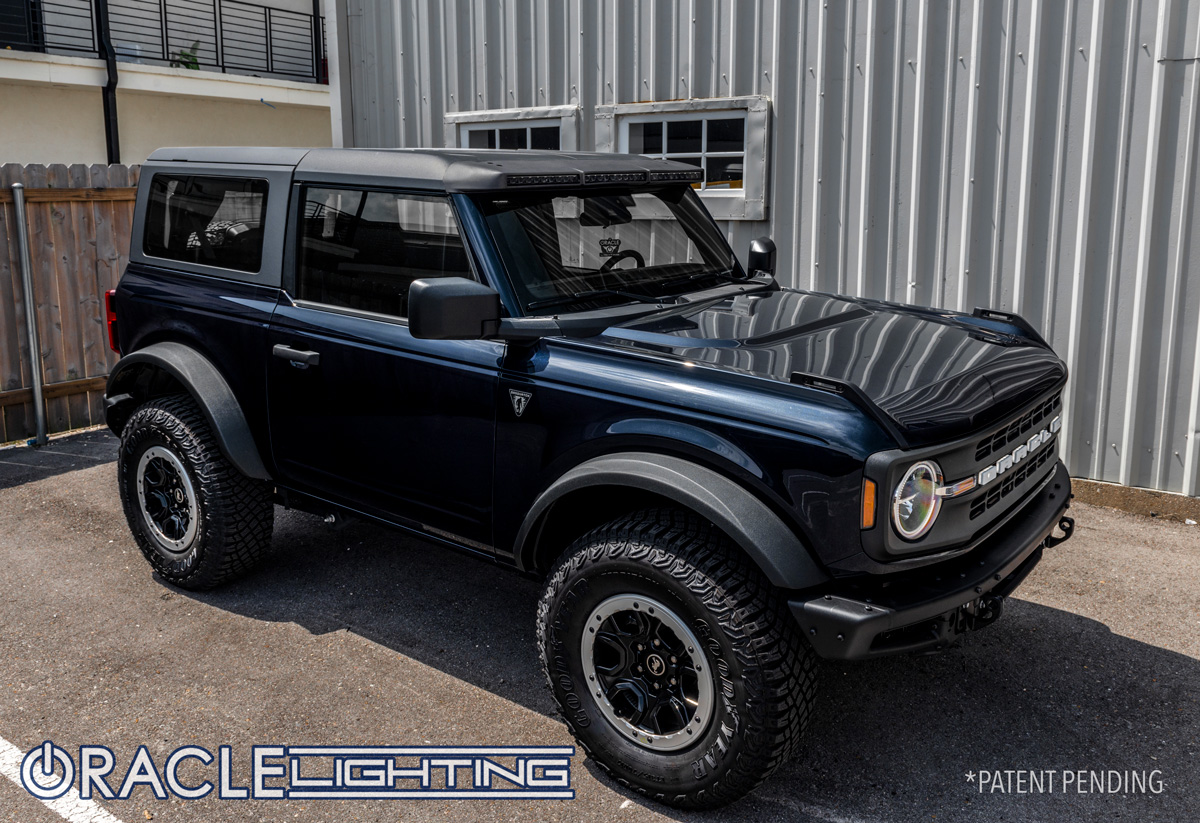 Ford Bronco Integrated Roof/Windshield LED Light Bar System for 2021+ Ford Bronco Bronco_Roofbar_Profile_3-copy