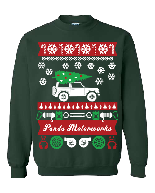 Ford Bronco Bronco Themed Ugly Christmas Sweater BroncoMocku