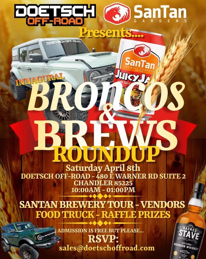 Ford Bronco The biggest gathering of 6th gens yet?  Pics inside - 151 Broncos Broncos_Brews Flyer Apr2023
