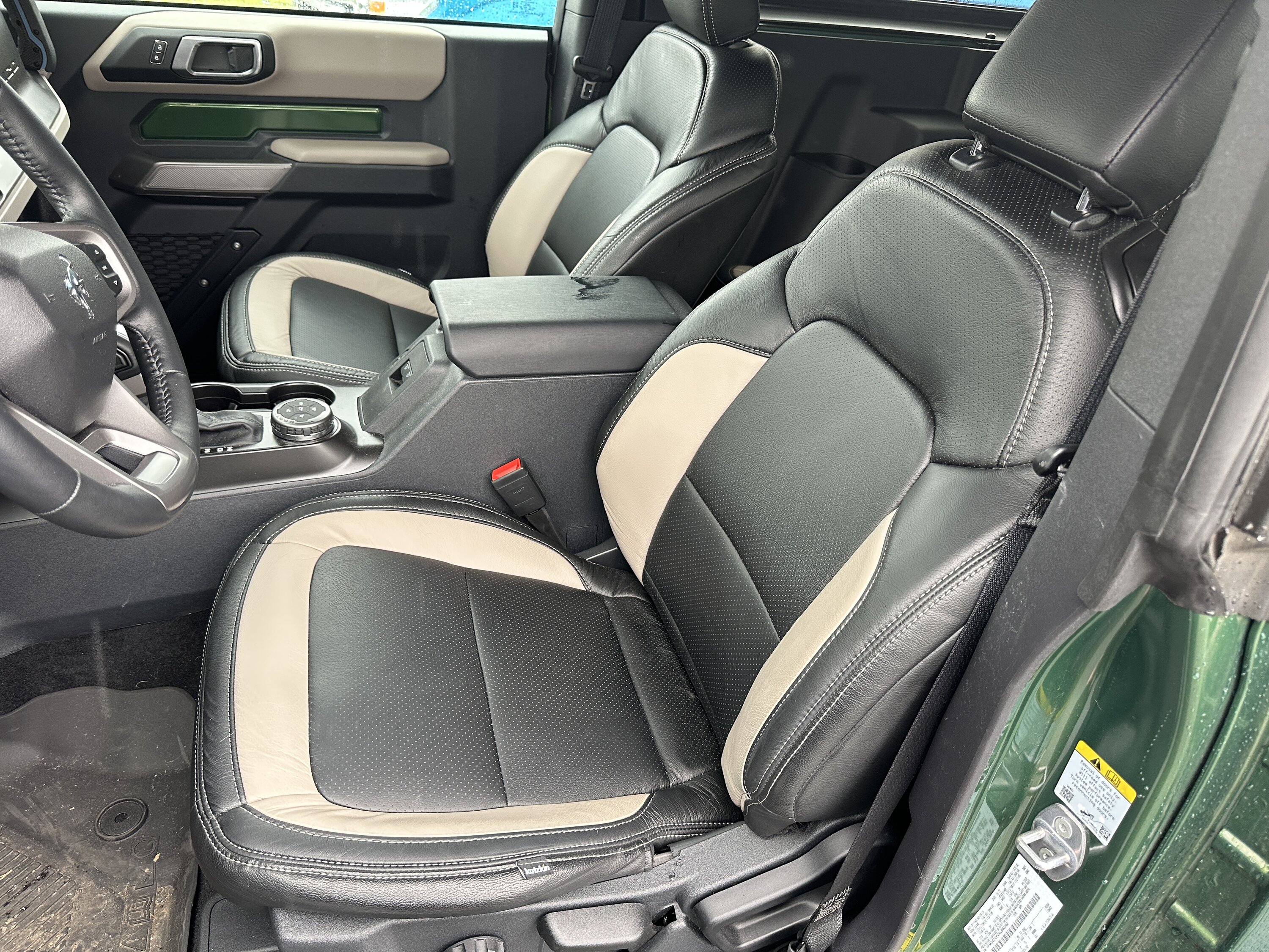 Ford Bronco New Katzkin XT Stone Leather Seats Installed D6A49276-E279-41A3-B1FD-84EED55D1757