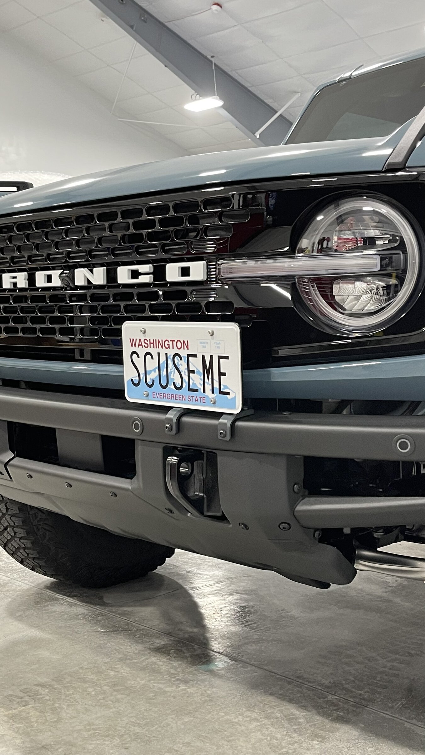 Ford Bronco ARCHETYPE RACING | CALL SIGN Billet Front License Plate Bracket D995272A-C635-4B8A-B7E5-D590C91F250F