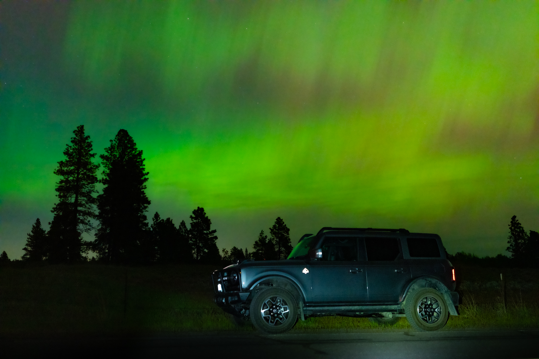 Ford Bronco Let's see your Bronco under the Northern Lights DSC03090