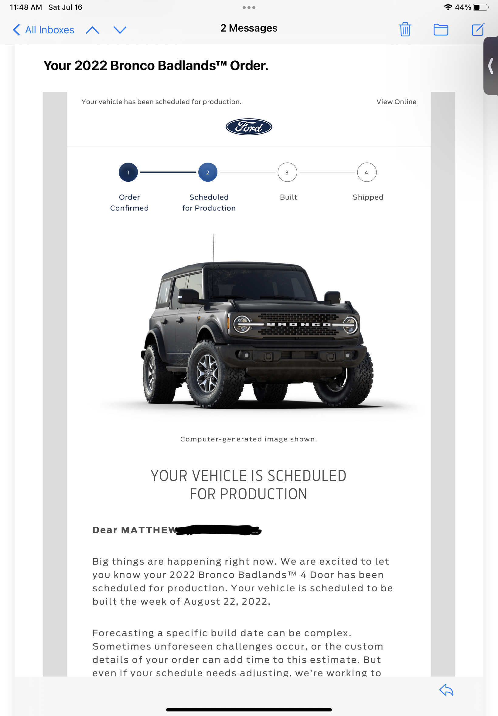Ford Bronco 🔧 8/22/22 Build Week Group 🔧 ECDDCE62-E22A-4780-B84C-664C77C462A1