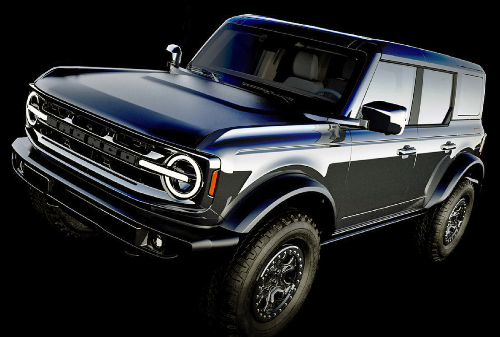 Ford Bronco Blacked Out Broncos Ford-Bronco-CAD-Drawing-3 alt a